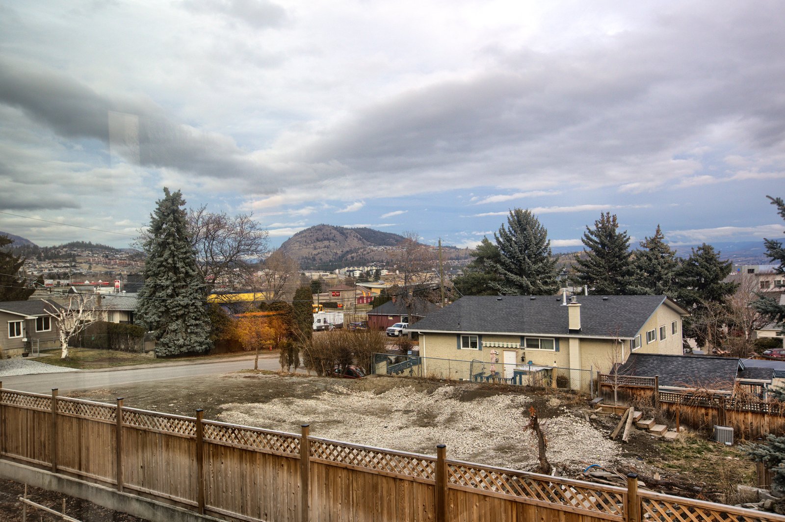 Sunroom with lake view glimpses